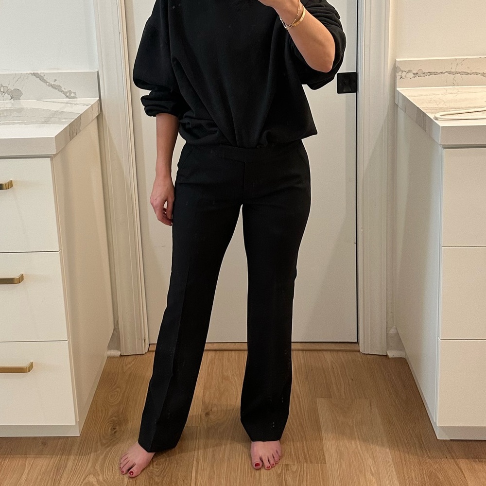 J Crew Black Wool Pants